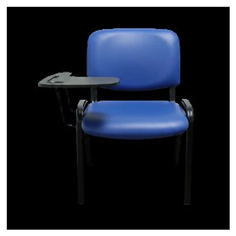 Silla Universitaria Ecocuero (Azul) Cx-803-4