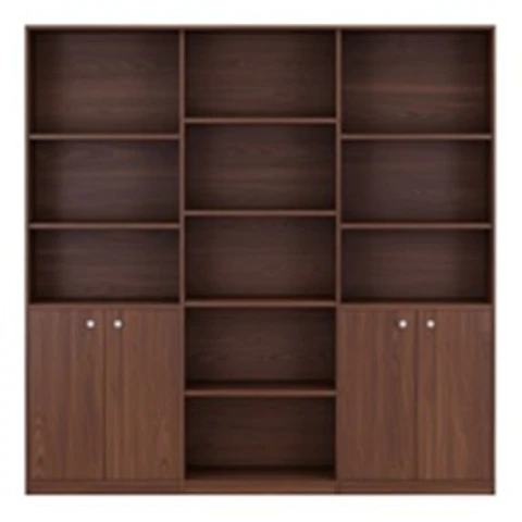 Libreros 6 Niveles 60 Modulares Mixtos, Total 180 X 180 X 30 Cm. Nogal N0040