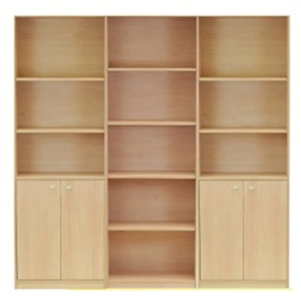 Libreros 6 Niveles 60 Modulares Mixtos, Total 180 X 180 X 30 Cm. Carvallo N0041 1