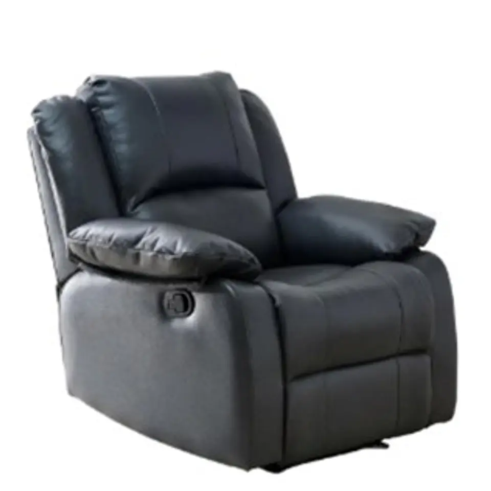 Sillón Berger Reclinable León Negro 1