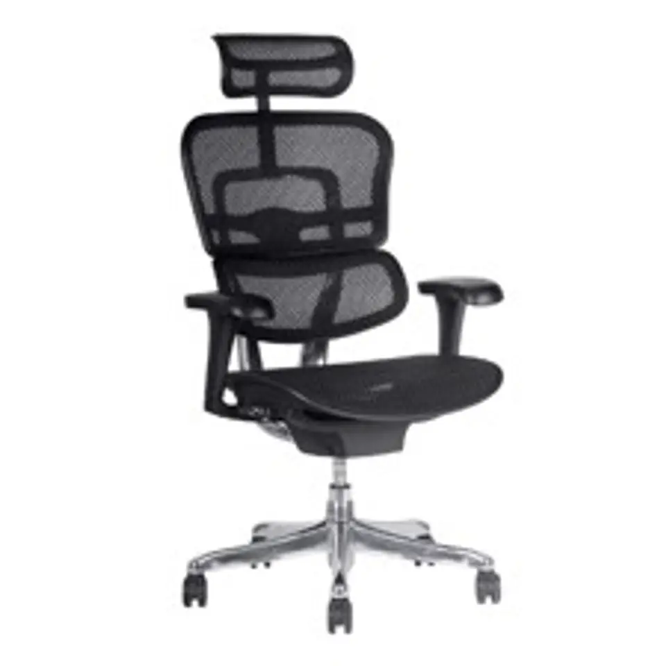 Ergofit Est. Neg C/Cab-100% Malla Brazos 3D - Mec/Sincr.M 1
