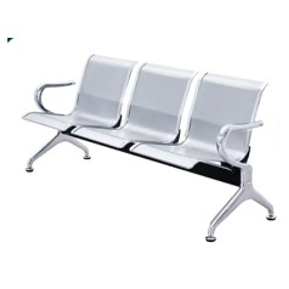 Banqueta Metálica Cromada 3P 1750*630*H730 1