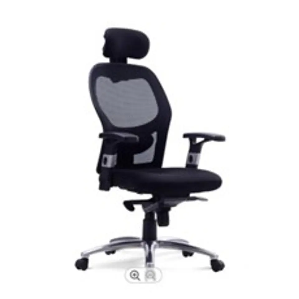 Silla Erick Con Cabacera, Base Métalica, Soporte Lumbar Regulable, Barzos Regulables 1