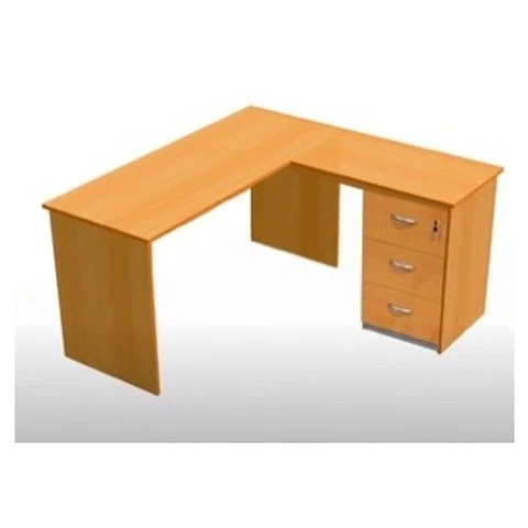Escritorio Estacion En L Con Cajonera - Da Vinci 150X60X150X50X75 Cm Dos Partes