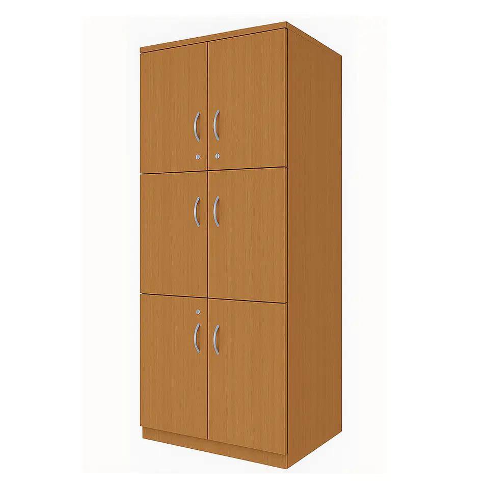Locker Madera 2C 6P Alto 170 Cm X Ancho 57 Cm X Fondo 45 Cm 1