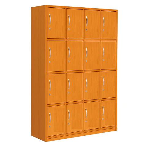 Locker Madera 4C 16P Alto 170 Cm X Ancho 140 Cm X Fondo 45 Cm