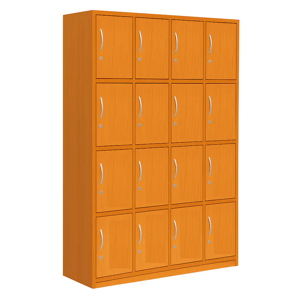 Locker Madera 4C 16P Alto 170 Cm X Ancho 140 Cm X Fondo 45 Cm 1