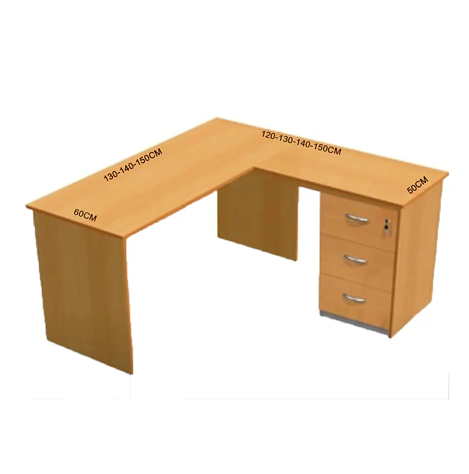 Estacion De Trabajo Con Pedestal 140X60X140X50X75 1