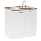 Kit Lavaplatos 80cm Blanco Izquierdo - Miniatura 2