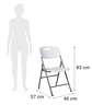 Silla Plegable Blanca - Miniatura 2