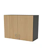 Gabinete Colgante Puertas Abatibles 74x35x40 - Miniatura 1