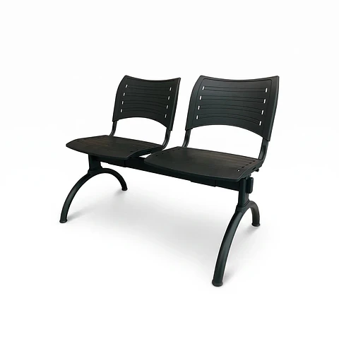 Banqueta ISO Smart Luna 2 Puestos Negro