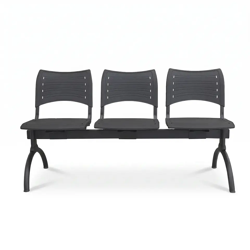 Banqueta ISO Smart Luna 3 Puestos Negro 1