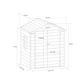 Bodega Jardin Plastico 6X4,4 Gris Oscuro 2.44m2 - Miniatura 3