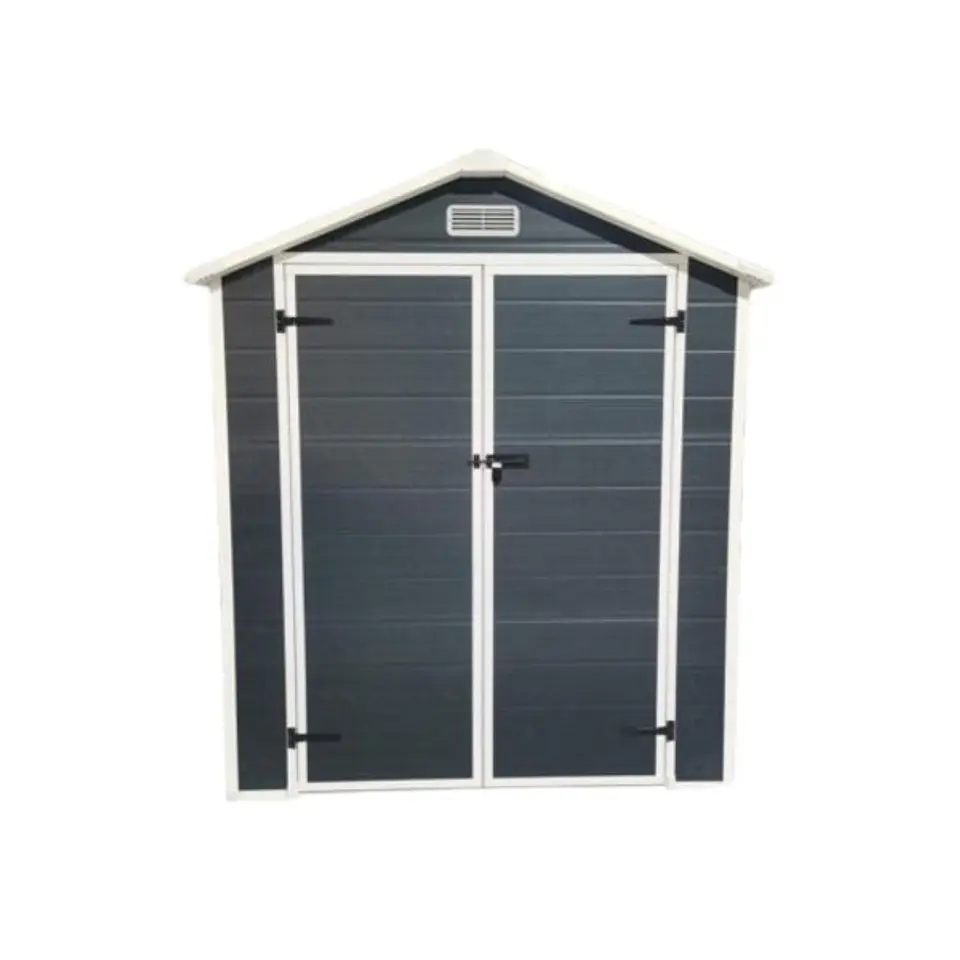 Bodega Jardin Plastico 6X4,4 Gris Oscuro 2.44m2 4