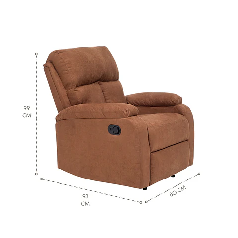 Berger Reclinable Moderno Matheus Negro