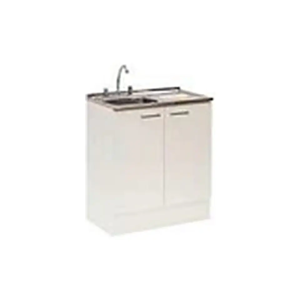 Kit Lavaplatos 80 cm secador derecho Blanco 1