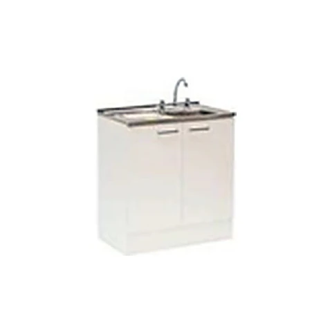 Kit Lavaplatos 80 cm secador izquierdo Blanco
