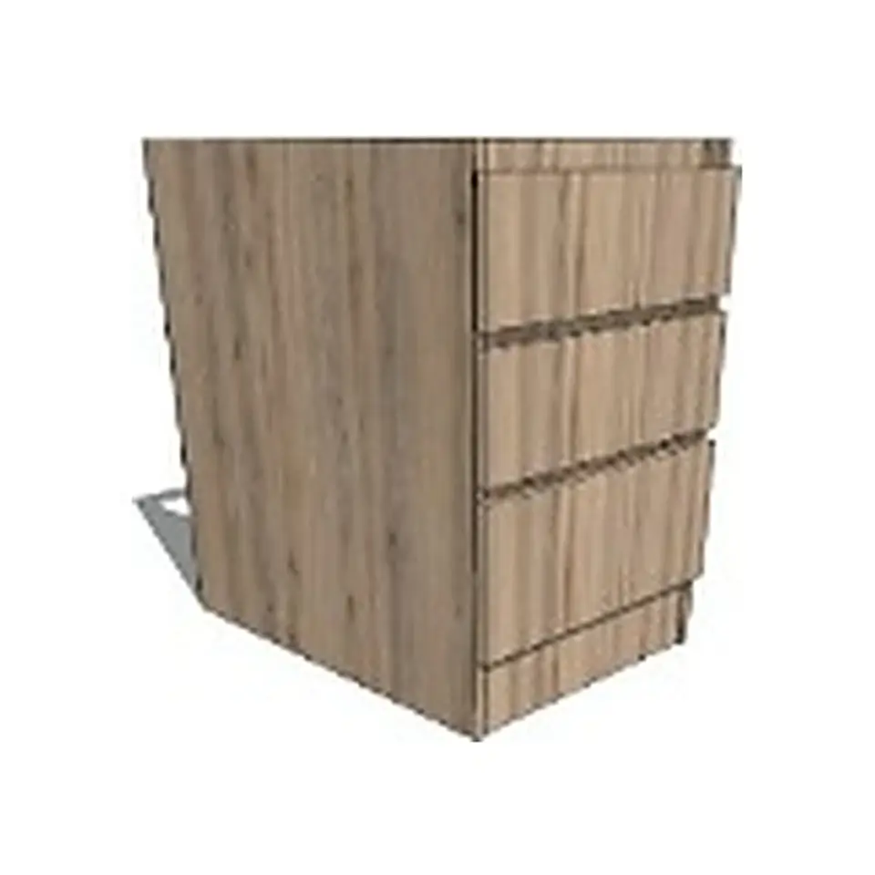 Base Cajonera 3 cajones 40 Roble Santana 1