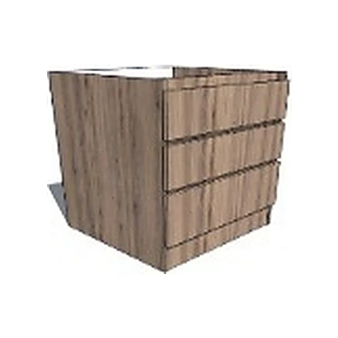 Base Cajonera 3 cajones 60 Roble Santana