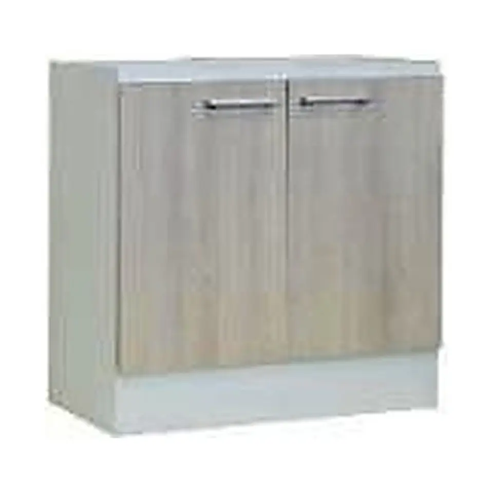 Base 2 puertas 80 cm con repisa Acacia 1