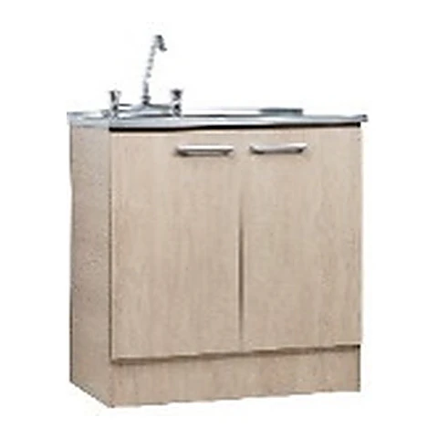 Kit Lavaplatos 80 cm secador derecho Beige
