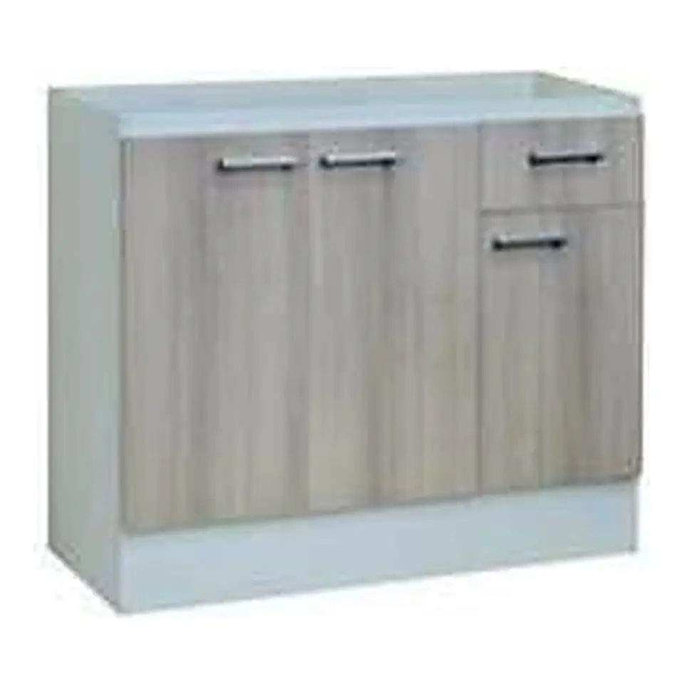 Base lavaplatos 3 Puertas + 1 cajón 1,2 mt Acacia 1