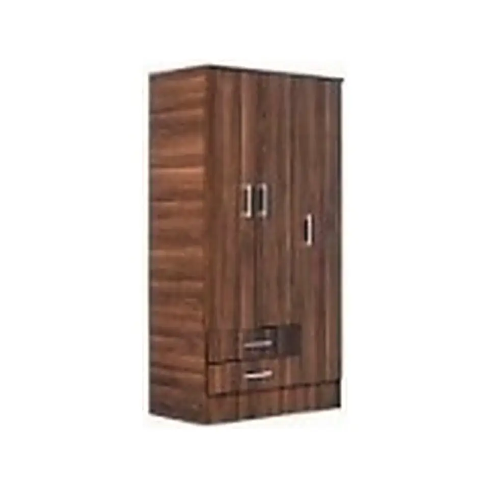 Ropero 3 puertas + 2 cajones Nogal 1