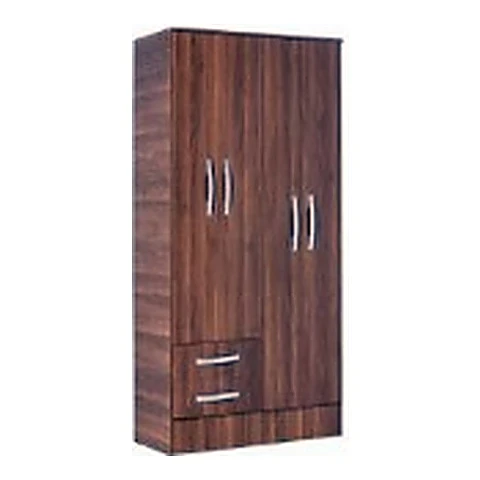Ropero 4 puertas + 2 cajones Nogal