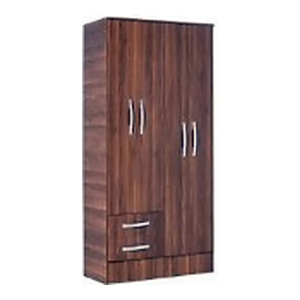 Ropero 4 puertas + 2 cajones Nogal 1
