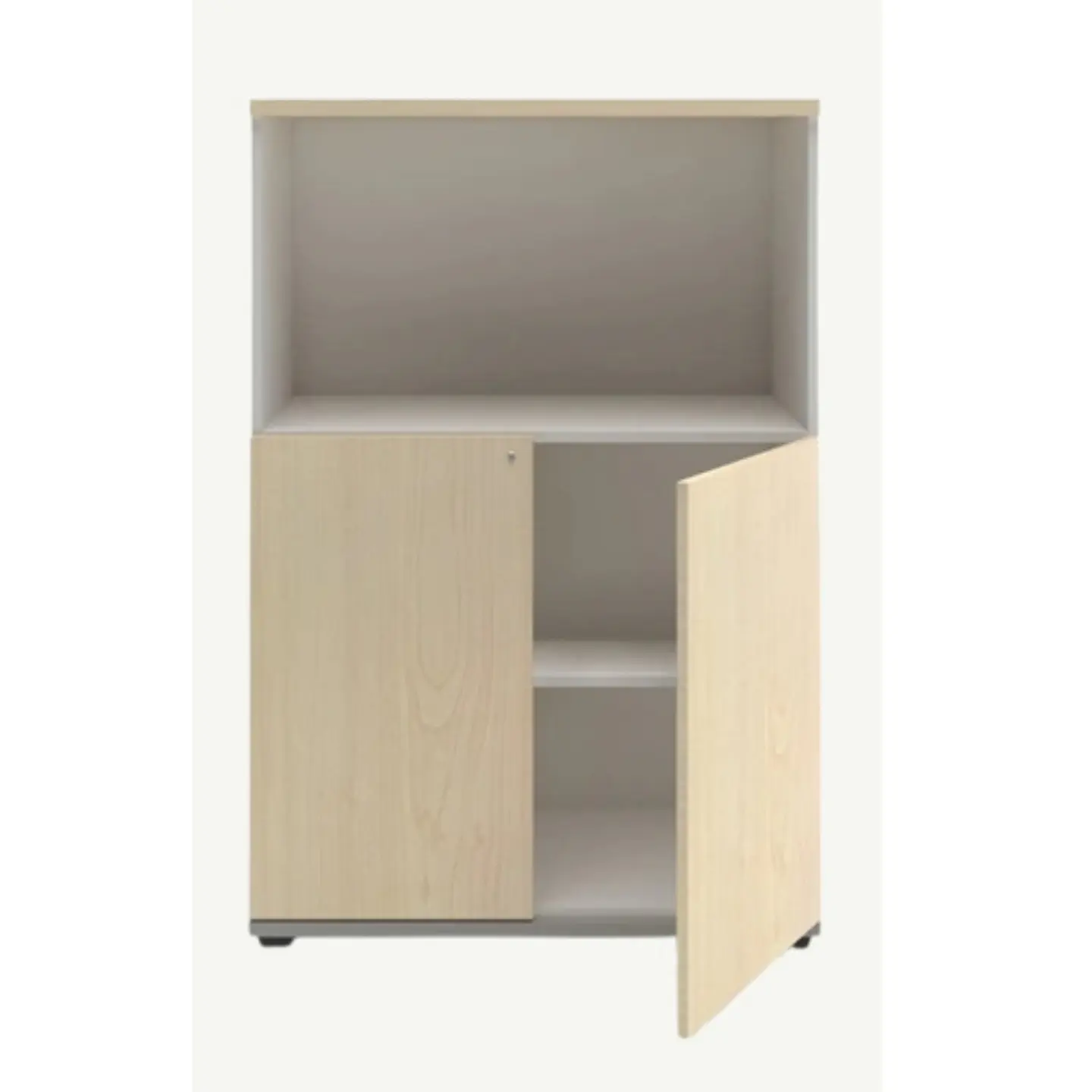 GABINETE MEDIO CON LIBRERO 2 PUERTAS 1