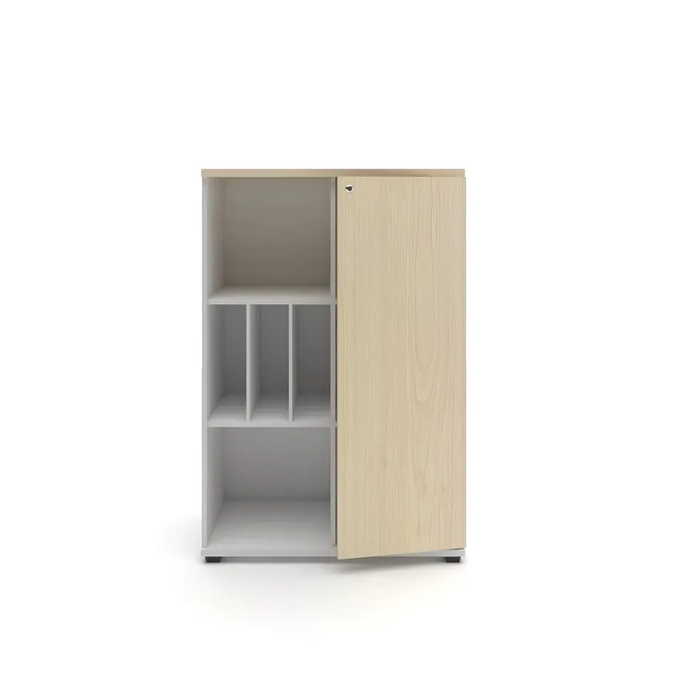 Gabinete Medio con Librero 1 Puerta 80x40x120 cm 1