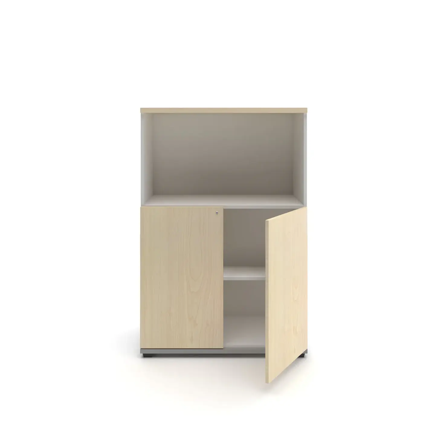 Gabinete Medio con Librero 2 Puertas 80x40x120 cm 1