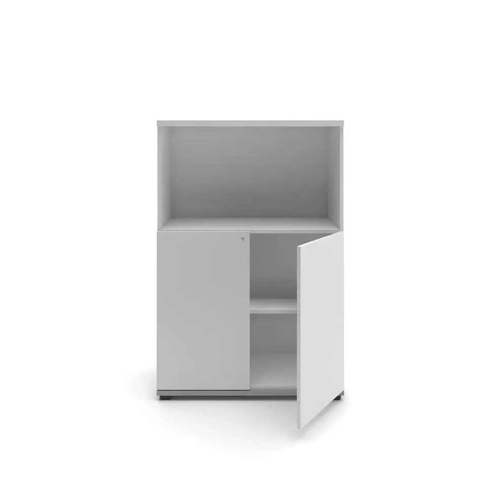 Gabinete Medio con Librero 2 Puertas 80x40x120 cm 3