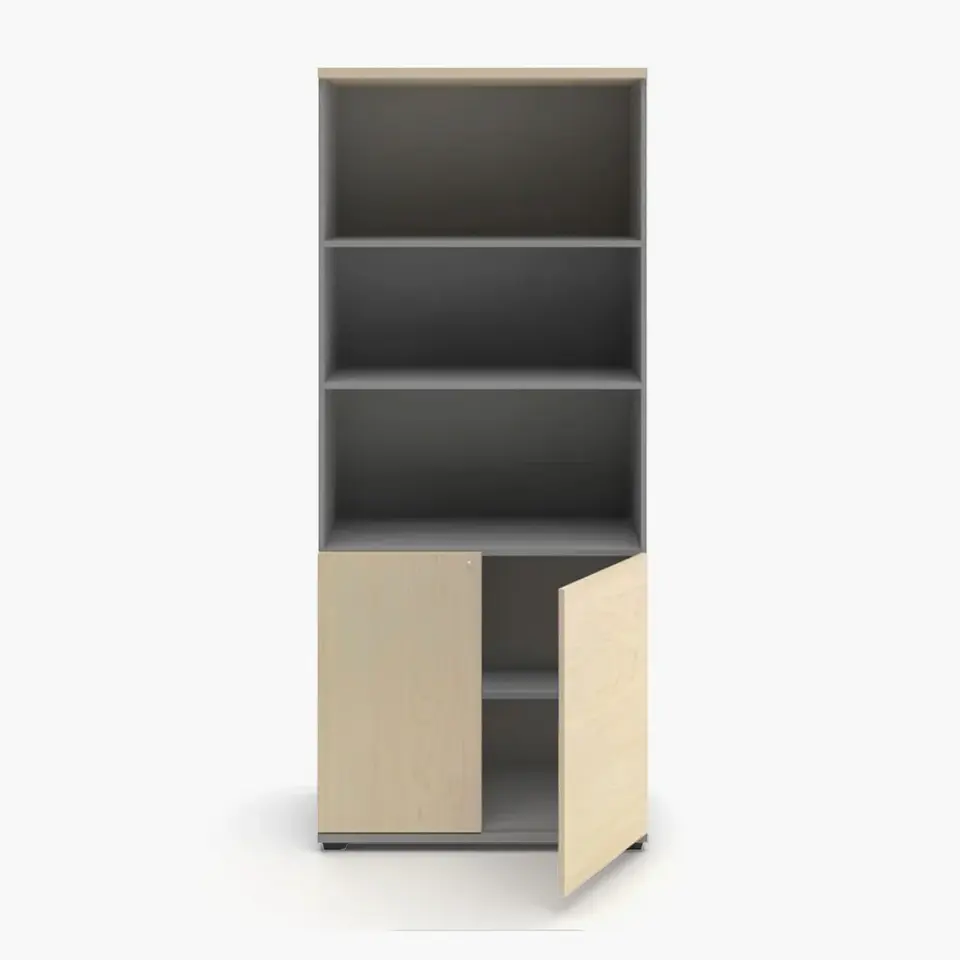 Gabinete Alto con Librero 80x40x190 cm 2
