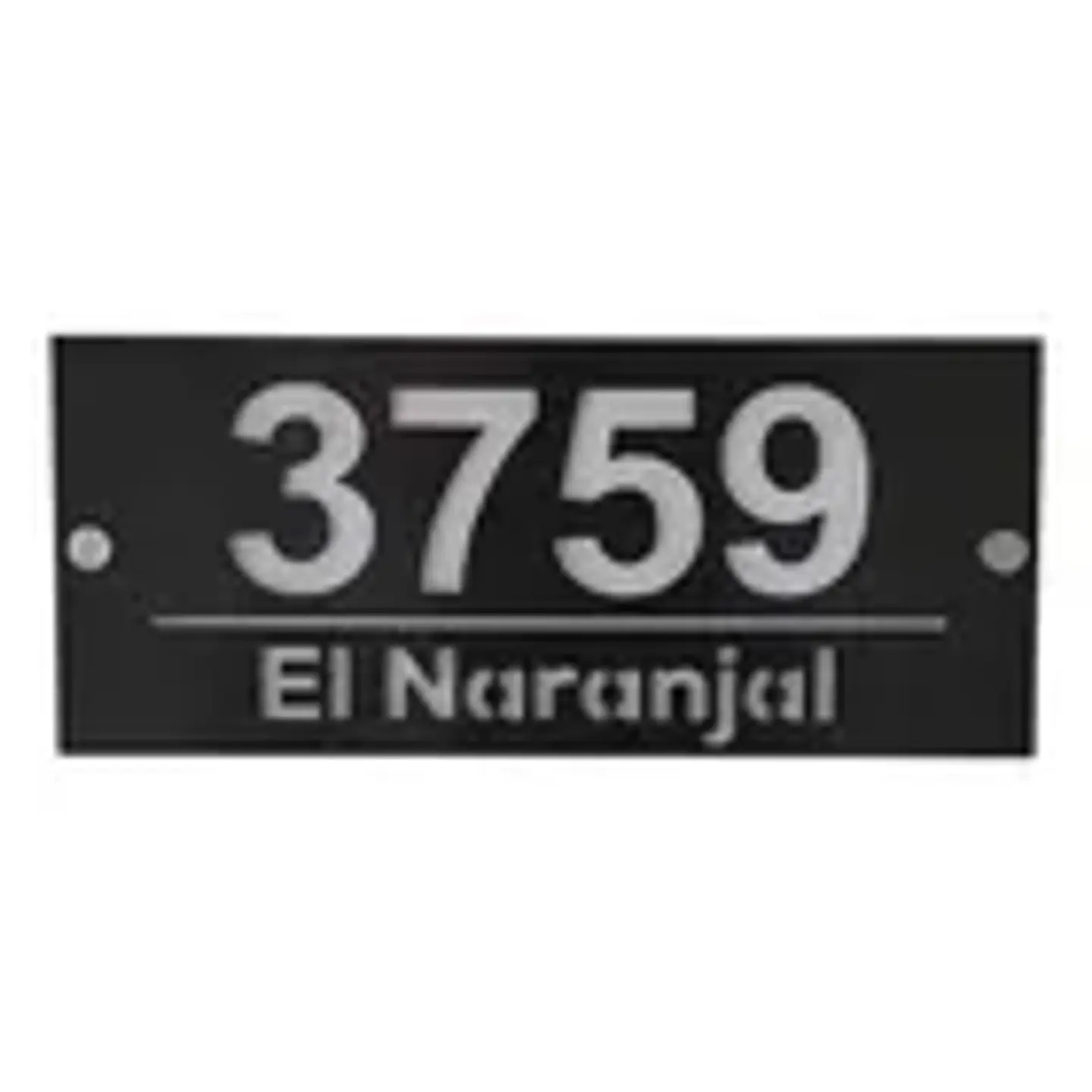 Placa Números para casa 17x40cm Hasta 5 Números 3