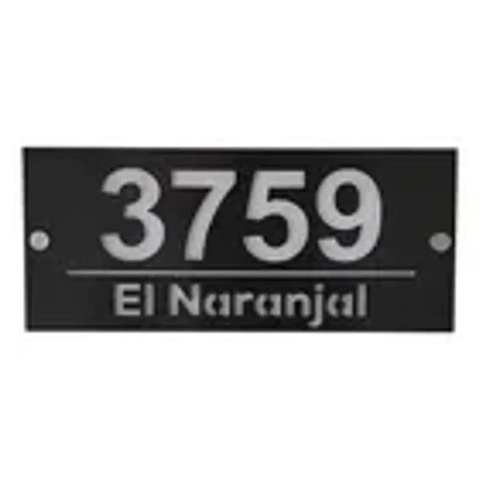 Placa Números para casa 17x40cm Hasta 5 Números 3