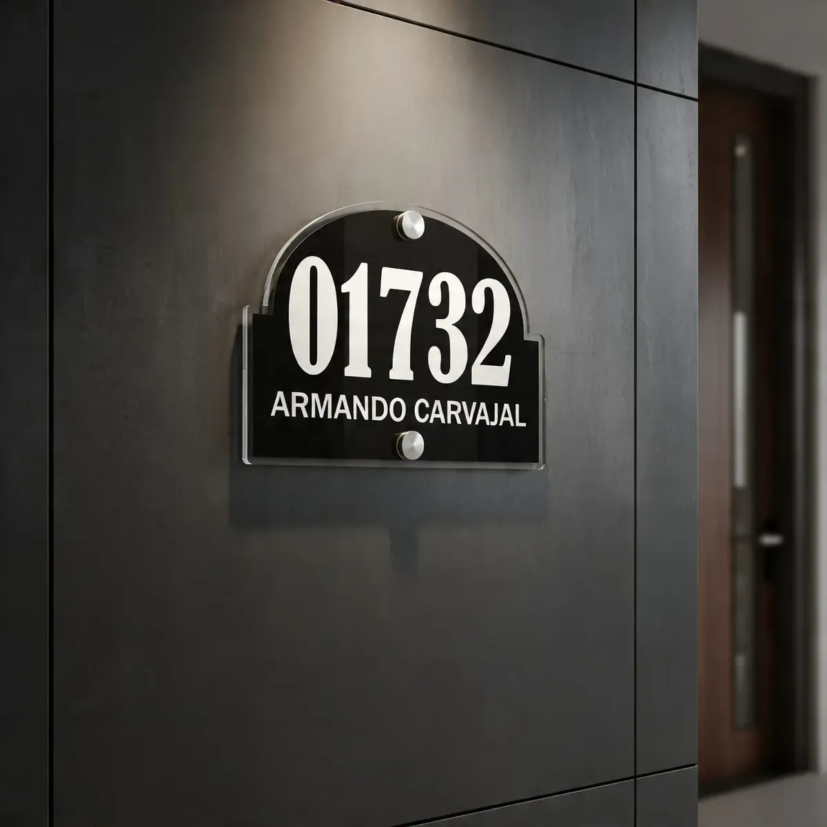 Placa Números para casa 30 x 25cm Hasta 5 Números
