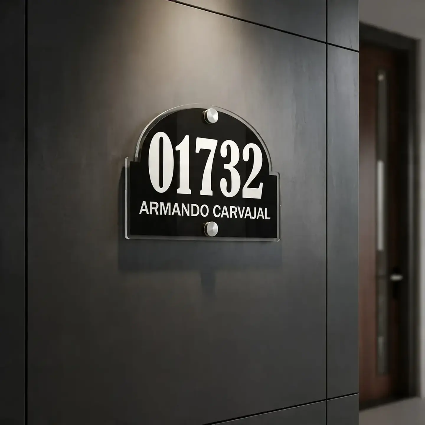 Placa Números para casa 30 x 25cm Hasta 5 Números 1