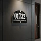 Placa Números para casa 30 x 25cm Hasta 5 Números - Miniatura 1