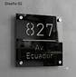 Placa Número Casa Acrílico Personalizada Premium | Diseño Moderno Chile - Modelo Small. - Miniatura 2