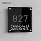 Placa Número Casa Acrílico Personalizada Premium | Diseño Moderno Chile - Modelo Small. - Miniatura 3