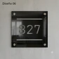 Placa Número Casa Acrílico Personalizada Premium | Diseño Moderno Chile - Modelo Small. - Miniatura 5