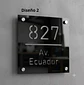Placa Número Casa Acrílico Personalizada Premium | Diseño Moderno Chile - Modelo Small. - Miniatura 2