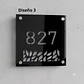 Placa Número Casa Acrílico Personalizada Premium | Diseño Moderno Chile - Modelo Small. - Miniatura 3