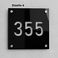 Placa Número Casa Acrílico Personalizada Premium | Diseño Moderno Chile - Modelo Small. - Miniatura 4