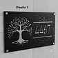 Placa Número Casa Acrílico Personalizada Premium | Diseño Moderno Chile - Modelo Medium - Miniatura 1