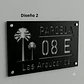 Placa Número Casa Acrílico Personalizada Premium | Diseño Moderno Chile - Modelo Medium - Miniatura 2