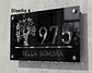 Placa Número Casa Acrílico Personalizada Premium | Diseño Moderno Chile - Modelo Medium - Miniatura 4