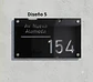 Placa Número Casa Acrílico Personalizada Premium | Diseño Moderno Chile - Modelo Medium - Miniatura 5